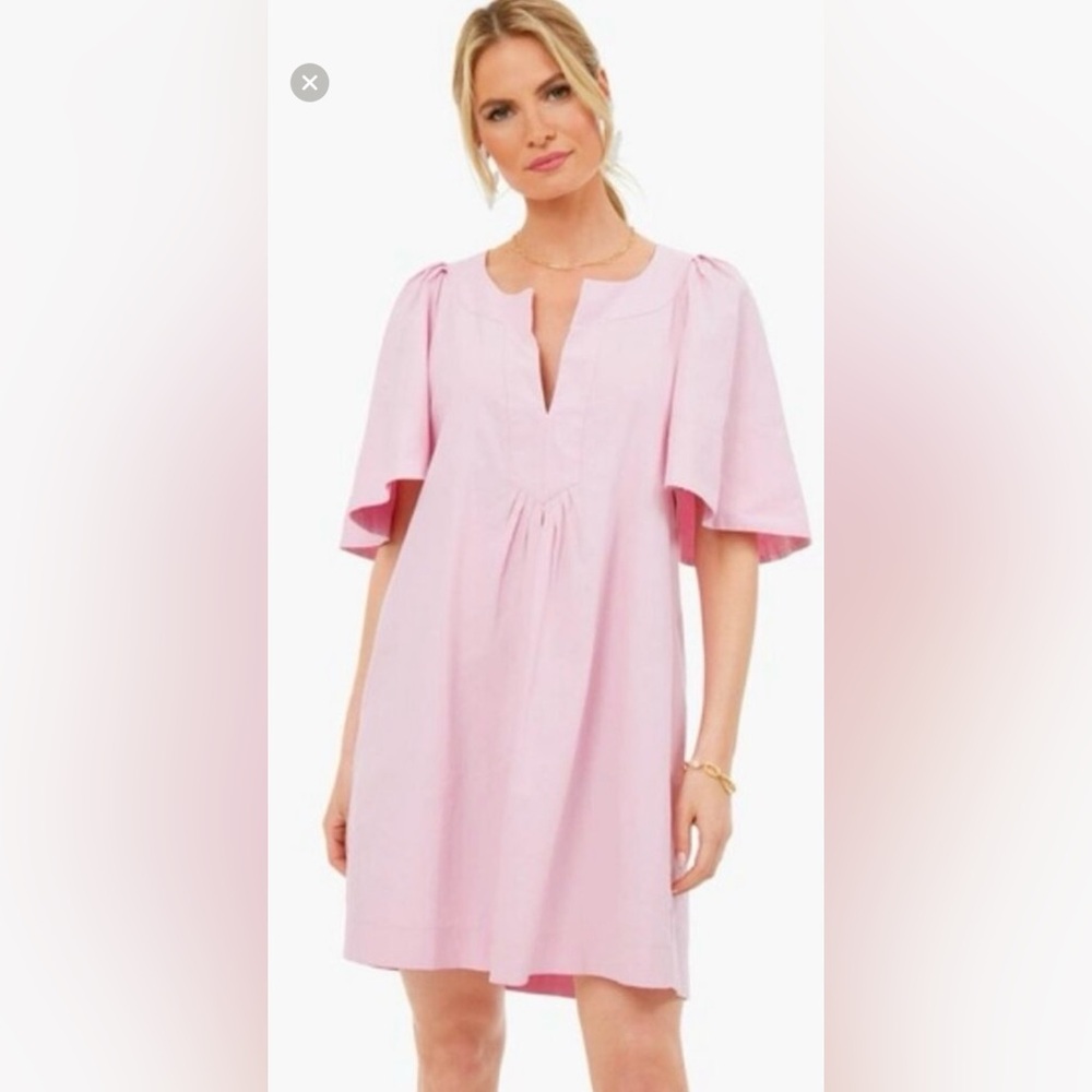 Tuckernuck flutter sleeve dress in orchid pink